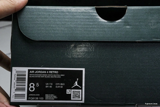HYPE Jordan FQ8138-103 Air Oxidized 4 Green 0712